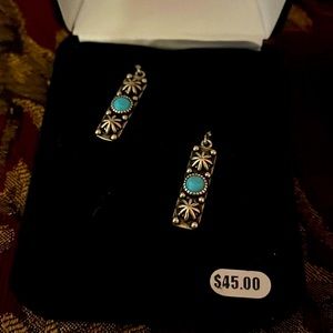 Starlight and turquoise earrings
